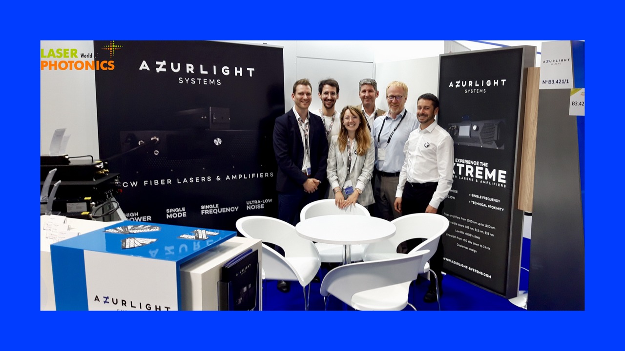 Photo picture Azurlight Systems Staff Team Family present at Laser World of Photonics 2019 Munich